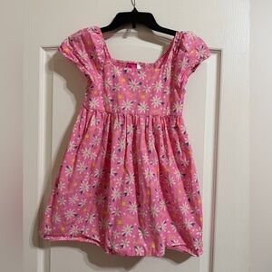 Girls Barbie Pink Daisy Dress